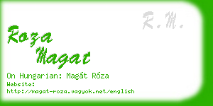 roza magat business card